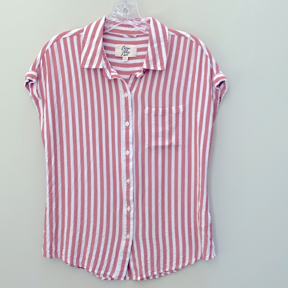 Cosmic Blue Love Ava Button Down Shirt